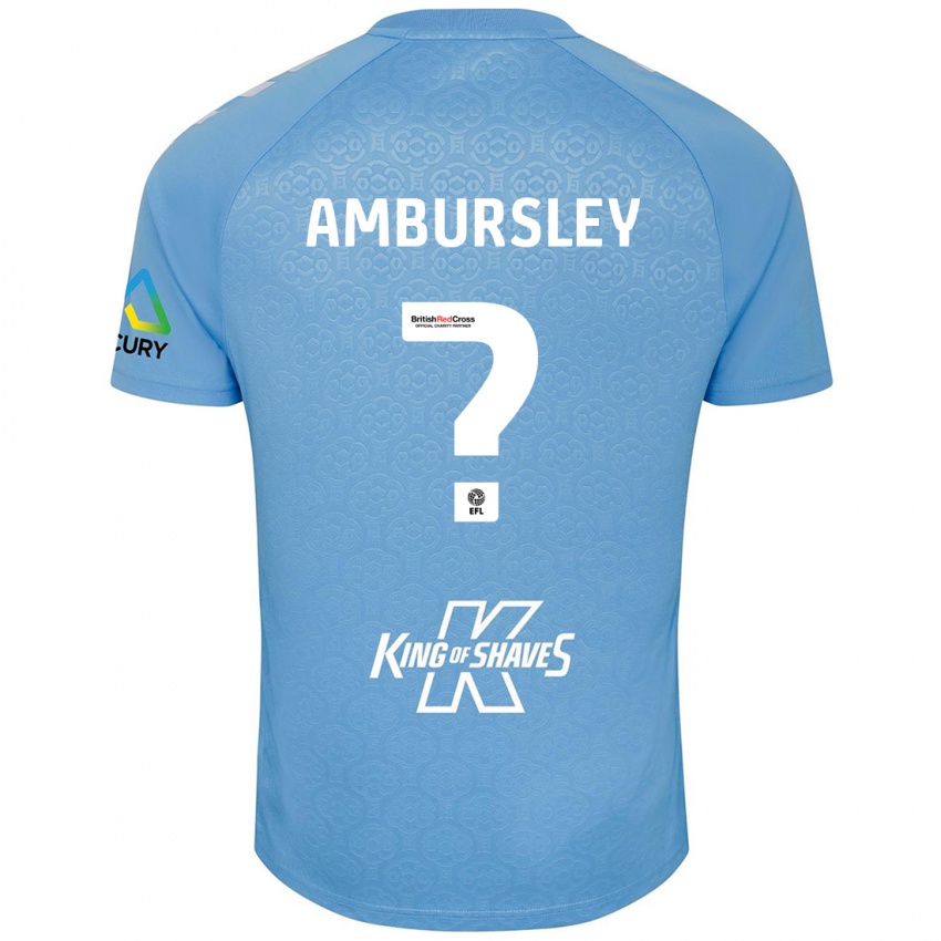 Niño Camiseta Conrad Ambursley #0 Azul Blanco 1ª Equipación 2024/25 La Camisa Perú