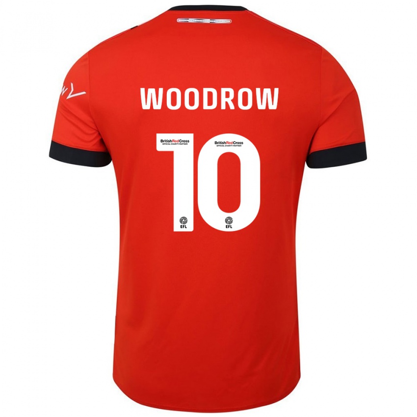 Niño Camiseta Cauley Woodrow #10 Naranja Negro 1ª Equipación 2024/25 La Camisa Perú