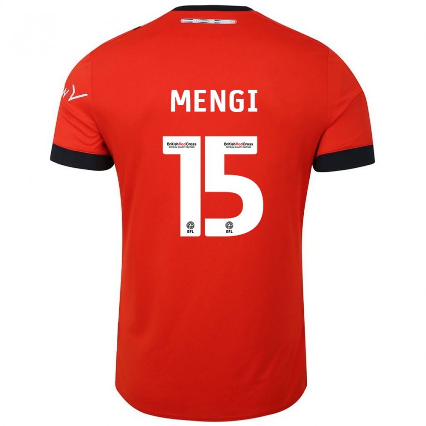 Niño Camiseta Teden Mengi #15 Naranja Negro 1ª Equipación 2024/25 La Camisa Perú