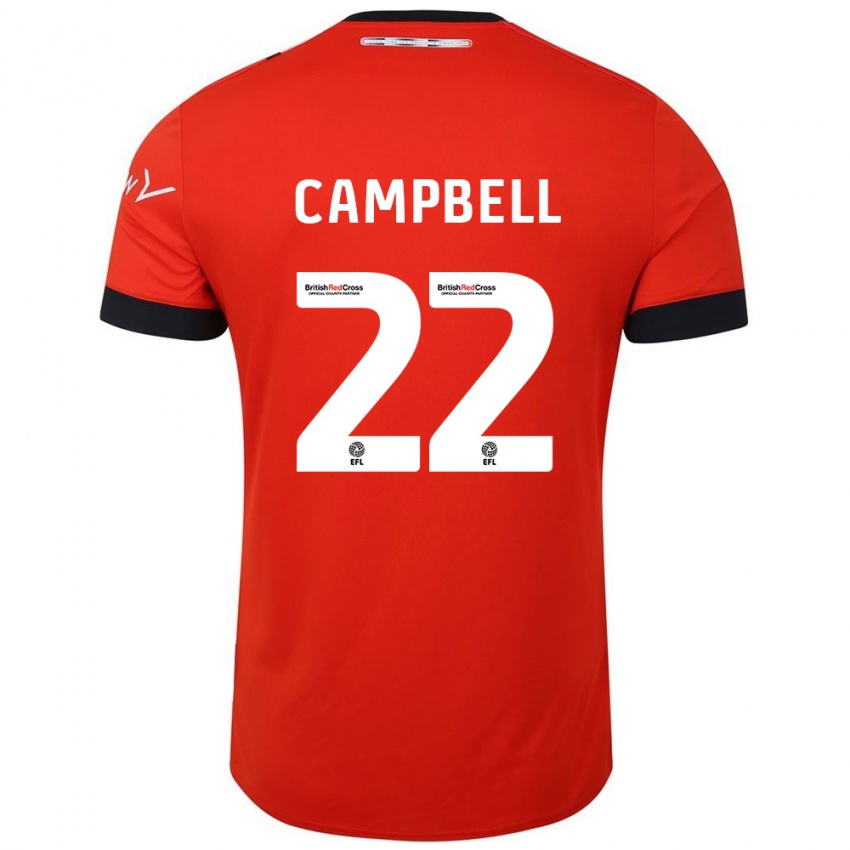 Niño Camiseta Allan Campbell #22 Naranja Negro 1ª Equipación 2024/25 La Camisa Perú