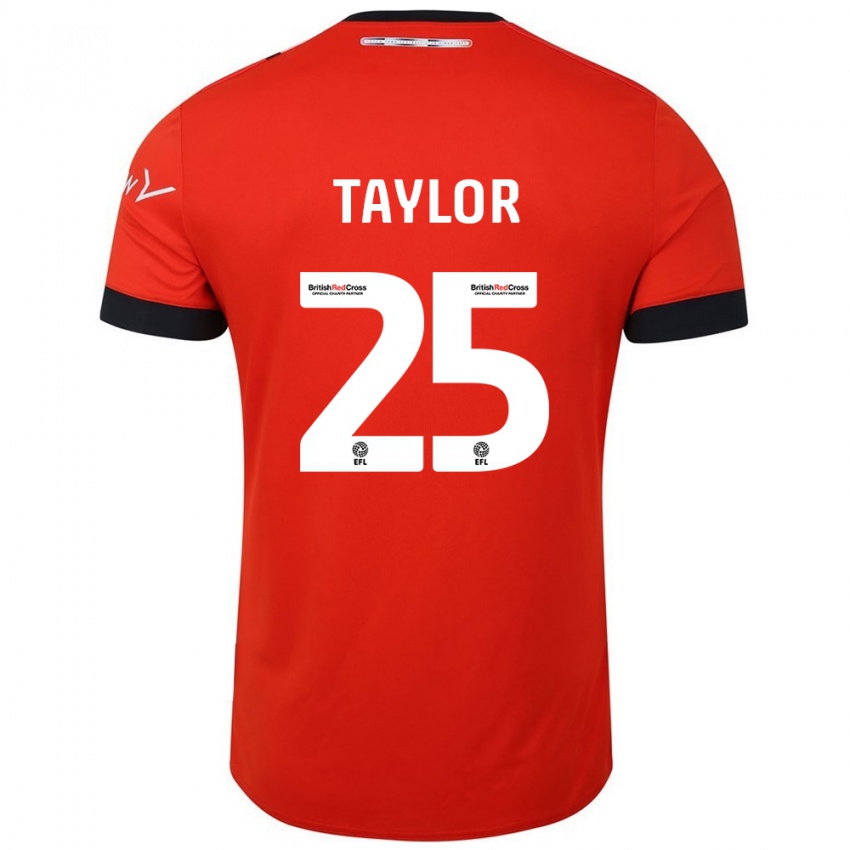 Niño Camiseta Joe Taylor #25 Naranja Negro 1ª Equipación 2024/25 La Camisa Perú