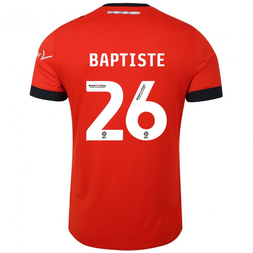 Niño Camiseta Shandon Baptiste #26 Naranja Negro 1ª Equipación 2024/25 La Camisa Perú