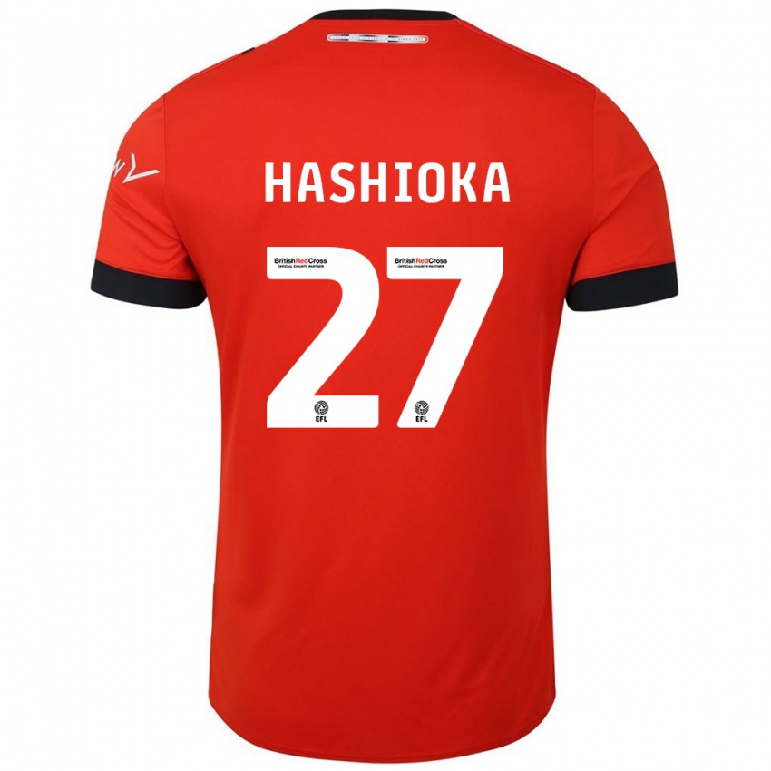 Niño Camiseta Daiki Hashioka #27 Naranja Negro 1ª Equipación 2024/25 La Camisa Perú