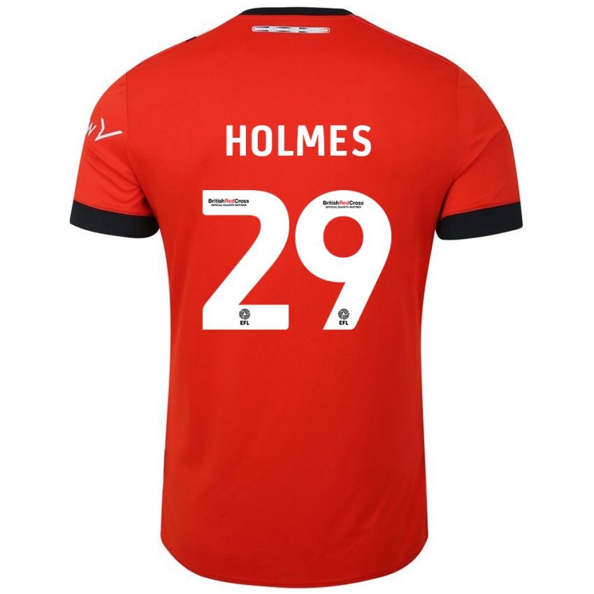 Niño Camiseta Tom Holmes #29 Naranja Negro 1ª Equipación 2024/25 La Camisa Perú