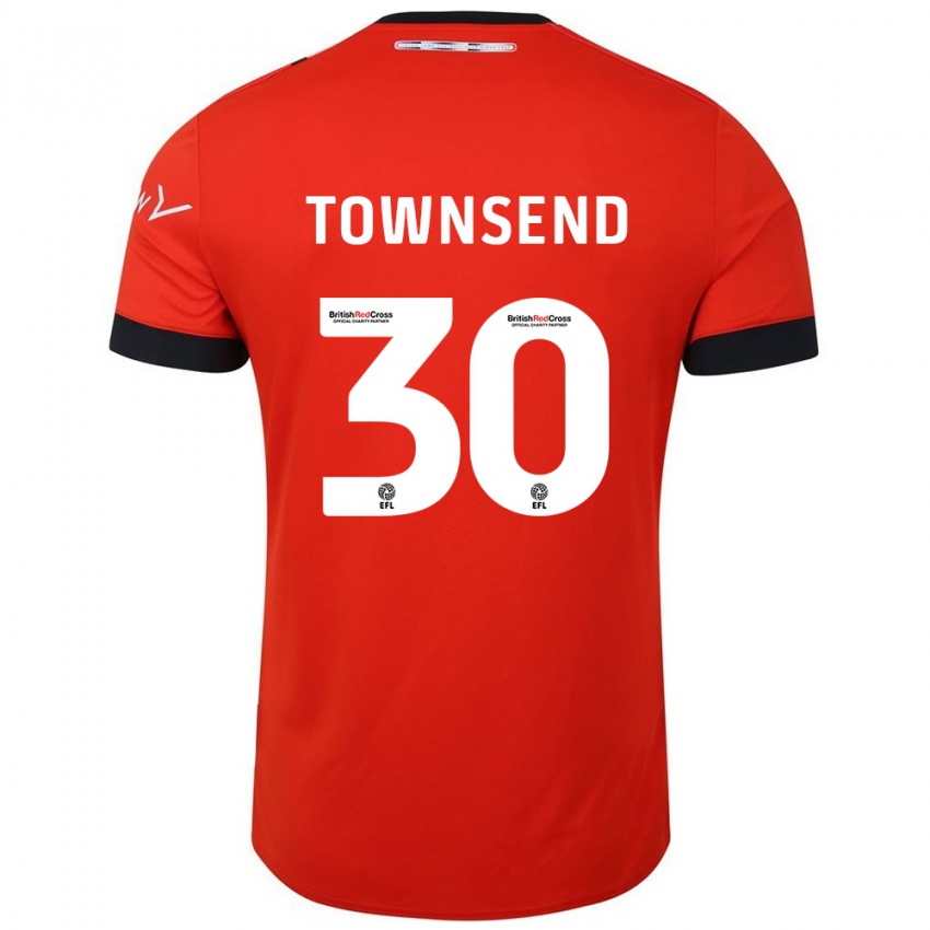 Niño Camiseta Andros Townsend #30 Naranja Negro 1ª Equipación 2024/25 La Camisa Perú