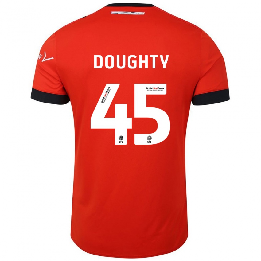 Niño Camiseta Alfie Doughty #45 Naranja Negro 1ª Equipación 2024/25 La Camisa Perú