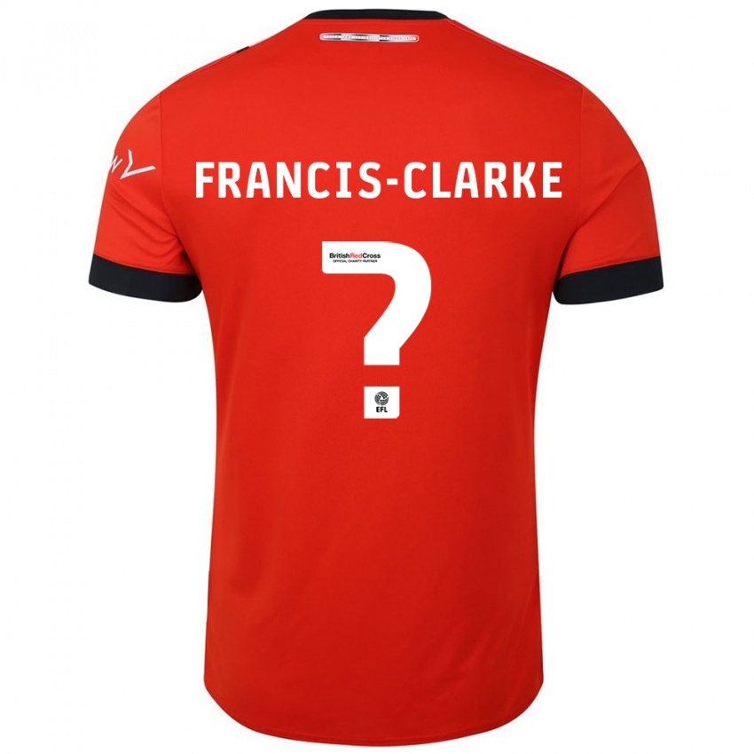 Niño Camiseta Aidan Francis-Clarke #0 Naranja Negro 1ª Equipación 2024/25 La Camisa Perú