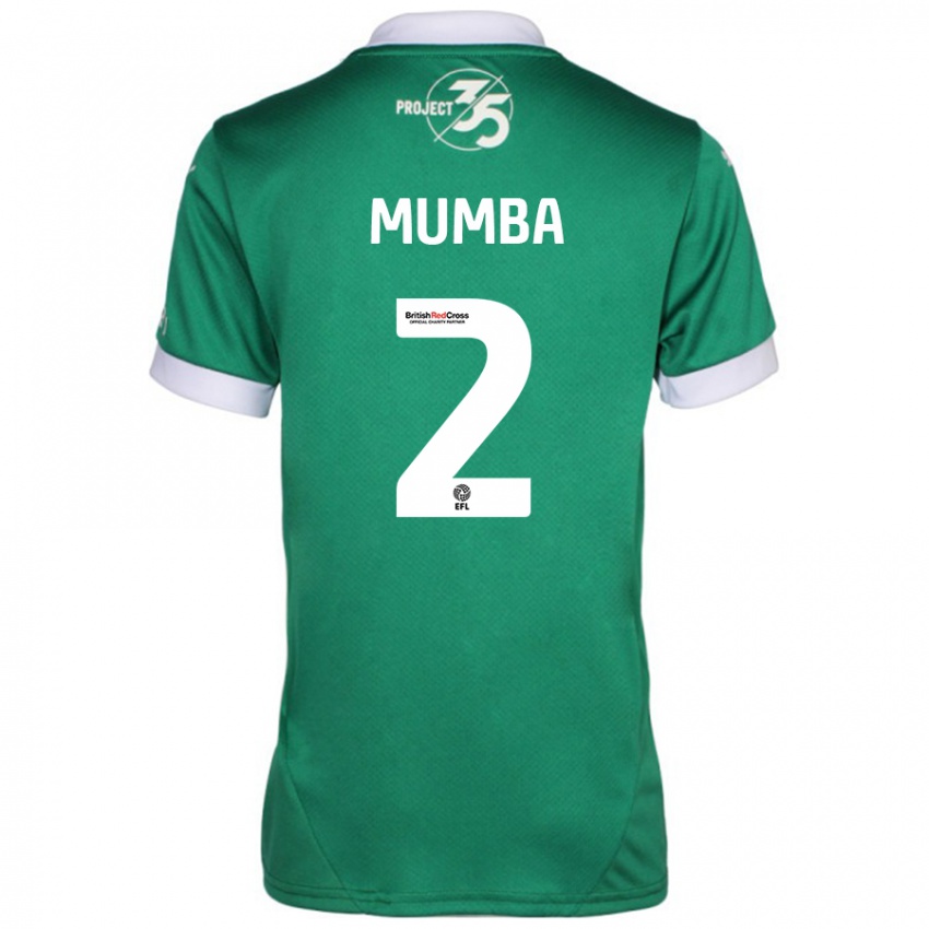 Niño Camiseta Bali Mumba #2 Verde Blanco 1ª Equipación 2024/25 La Camisa Perú