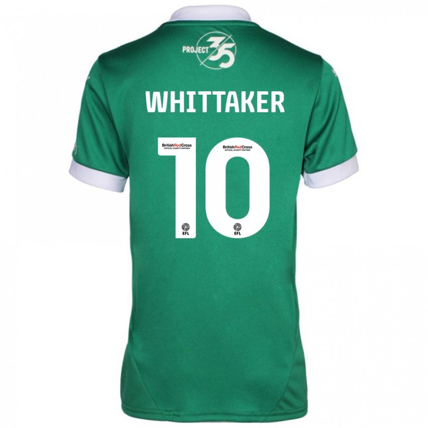 Niño Camiseta Morgan Whittaker #10 Verde Blanco 1ª Equipación 2024/25 La Camisa Perú