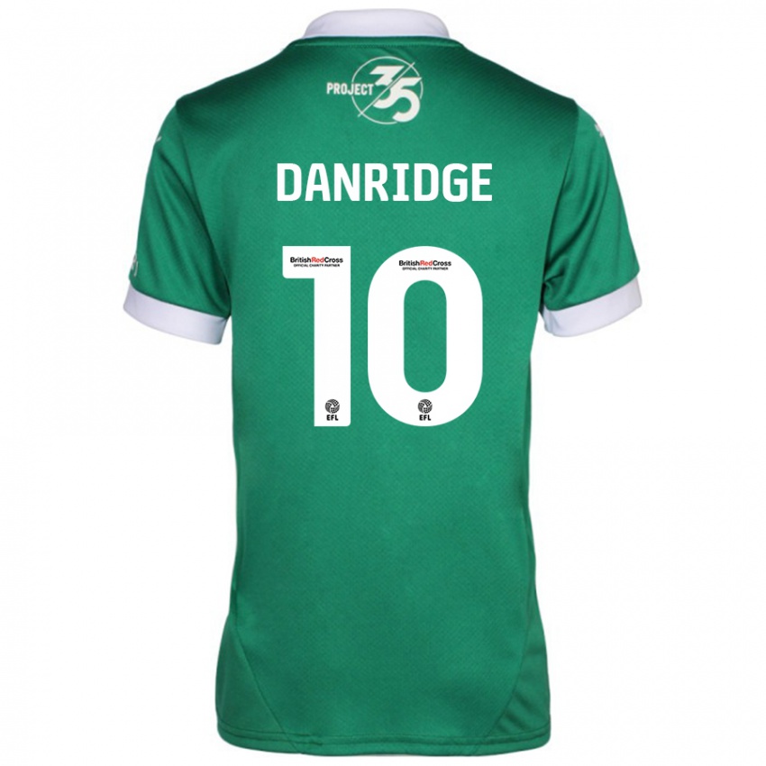 Niño Camiseta Rebecca Danridge #10 Verde Blanco 1ª Equipación 2024/25 La Camisa Perú