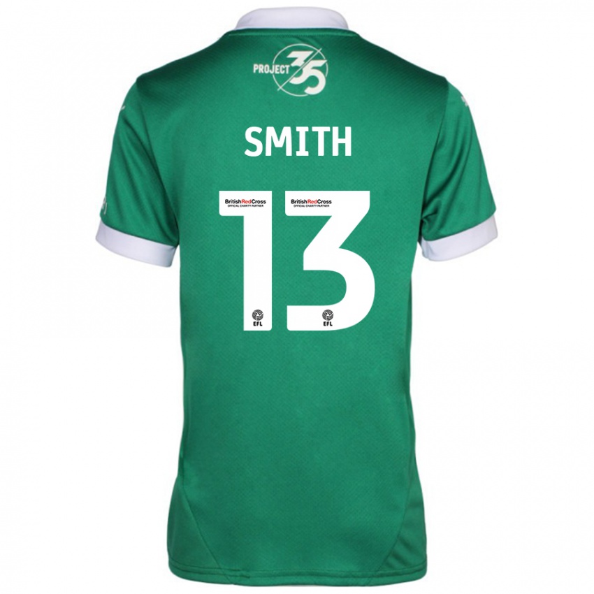 Niño Camiseta Grace Smith #13 Verde Blanco 1ª Equipación 2024/25 La Camisa Perú