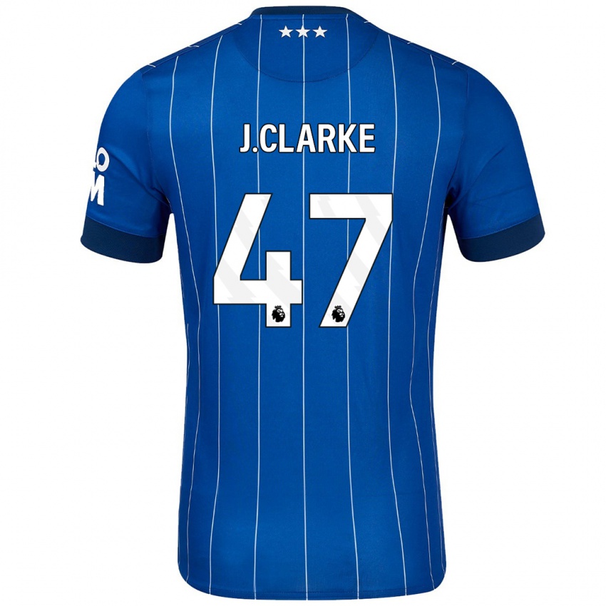 Niño Camiseta Jack Clarke #47 Azul Marino 1ª Equipación 2024/25 La Camisa Perú