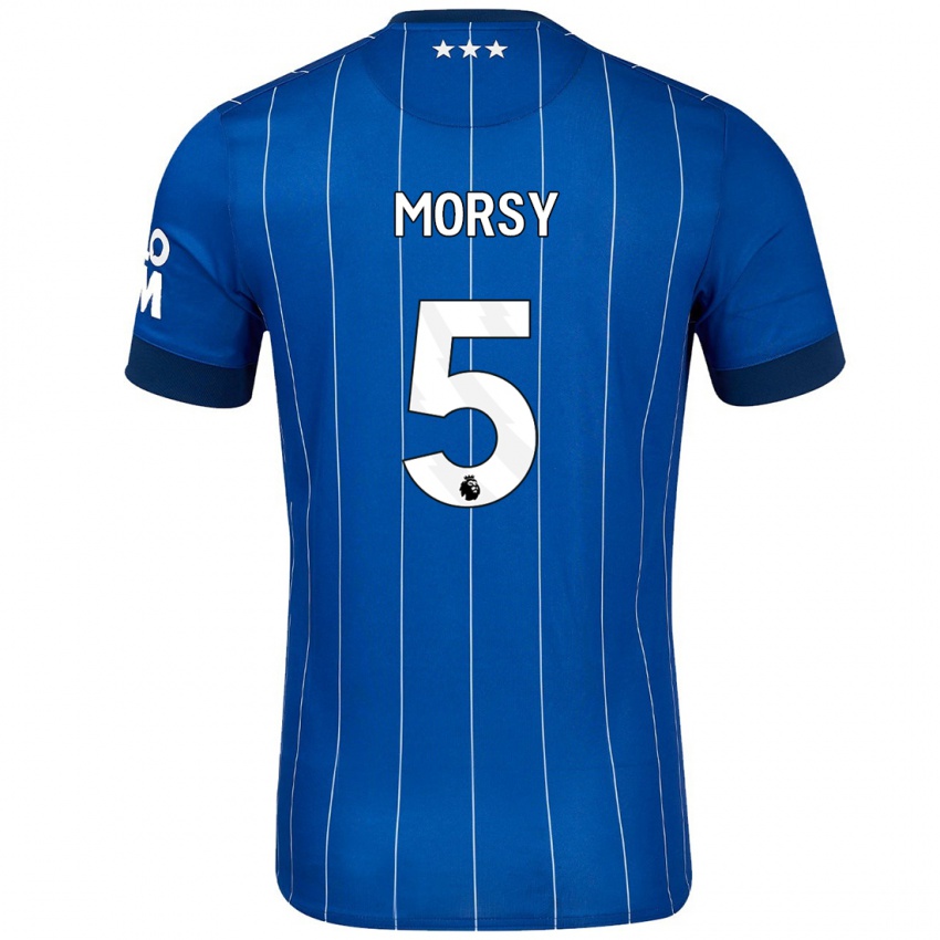 Niño Camiseta Samy Morsy #5 Azul Marino 1ª Equipación 2024/25 La Camisa Perú