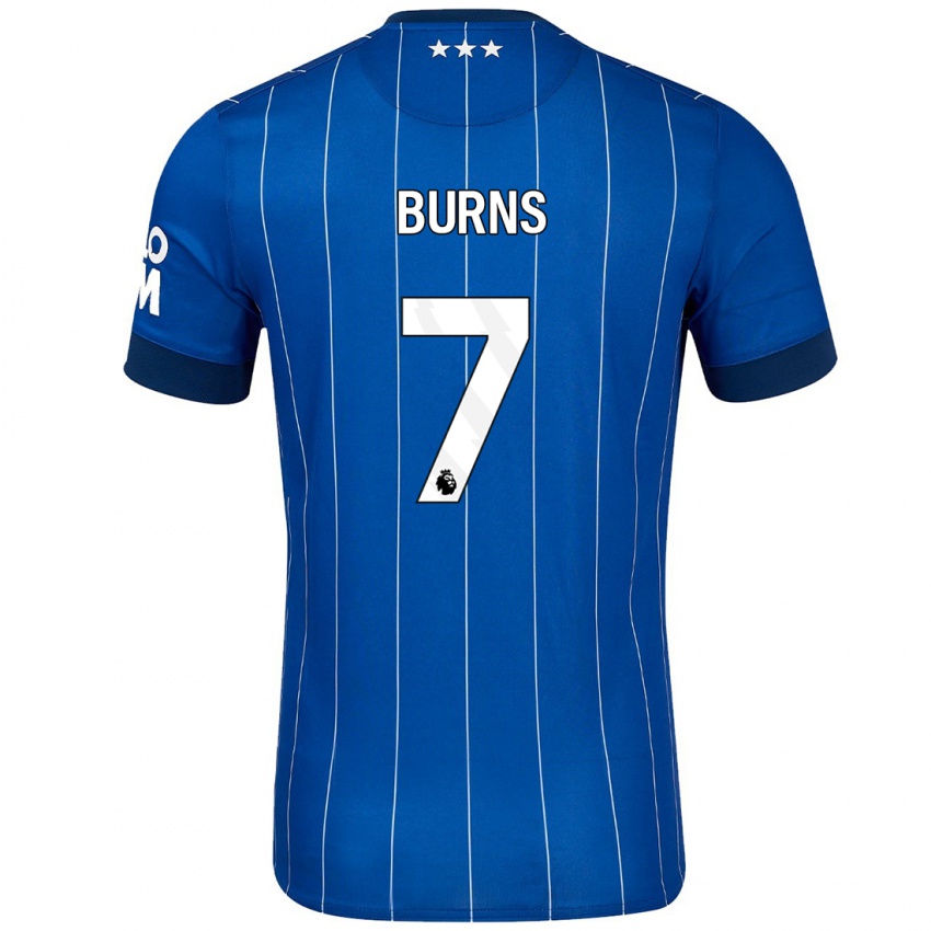 Niño Camiseta Wes Burns #7 Azul Marino 1ª Equipación 2024/25 La Camisa Perú