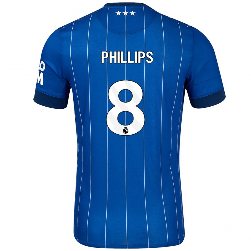 Niño Camiseta Kalvin Phillips #8 Azul Marino 1ª Equipación 2024/25 La Camisa Perú