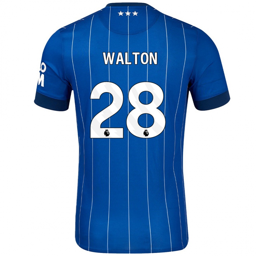 Niño Camiseta Christian Walton #28 Azul Marino 1ª Equipación 2024/25 La Camisa Perú