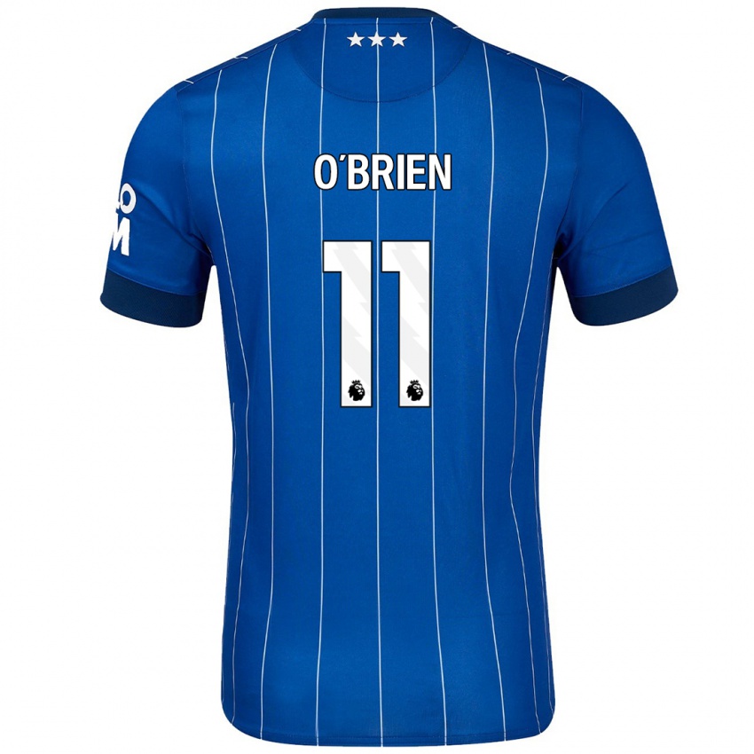 Niño Camiseta Lucy O'brien #11 Azul Marino 1ª Equipación 2024/25 La Camisa Perú