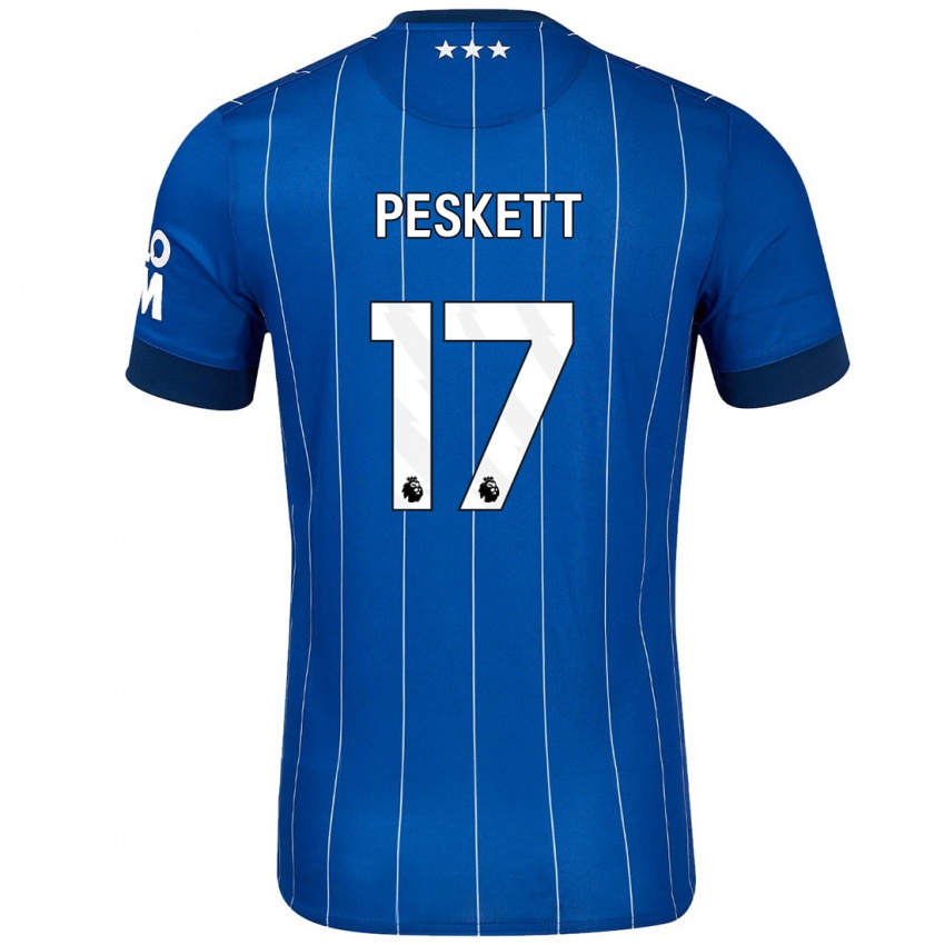 Niño Camiseta Sophie Peskett #17 Azul Marino 1ª Equipación 2024/25 La Camisa Perú