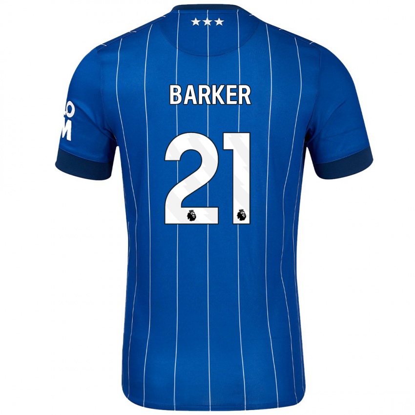 Niño Camiseta Maisy Barker #21 Azul Marino 1ª Equipación 2024/25 La Camisa Perú