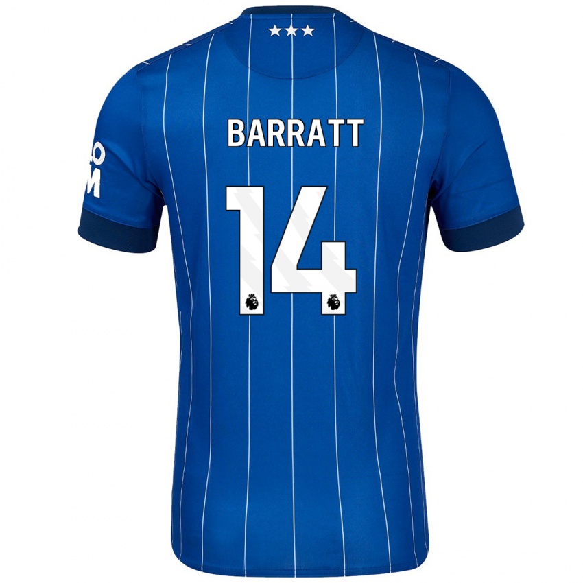 Niño Camiseta Zoe Barratt #14 Azul Marino 1ª Equipación 2024/25 La Camisa Perú