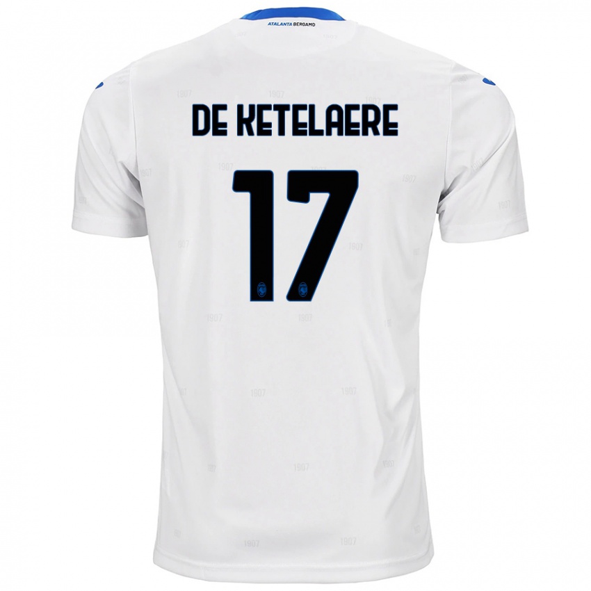 Niño Camiseta Charles De Ketelaere #17 Blanco 2ª Equipación 2024/25 La Camisa Perú