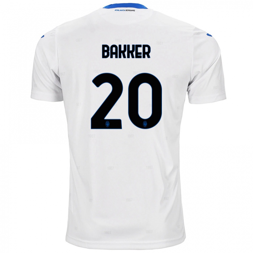 Niño Camiseta Mitchel Bakker #20 Blanco 2ª Equipación 2024/25 La Camisa Perú