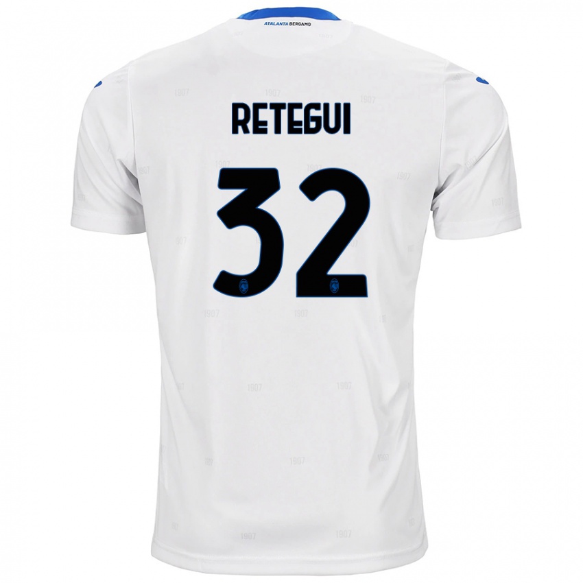 Niño Camiseta Mateo Retegui #32 Blanco 2ª Equipación 2024/25 La Camisa Perú