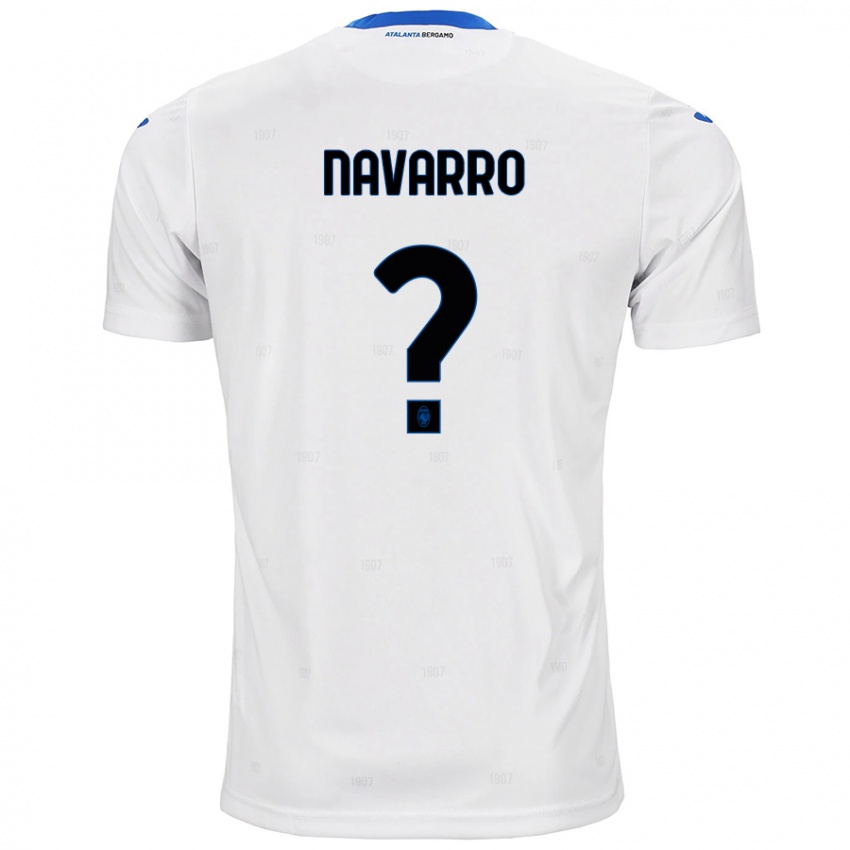 Niño Camiseta Albert Navarro #0 Blanco 2ª Equipación 2024/25 La Camisa Perú