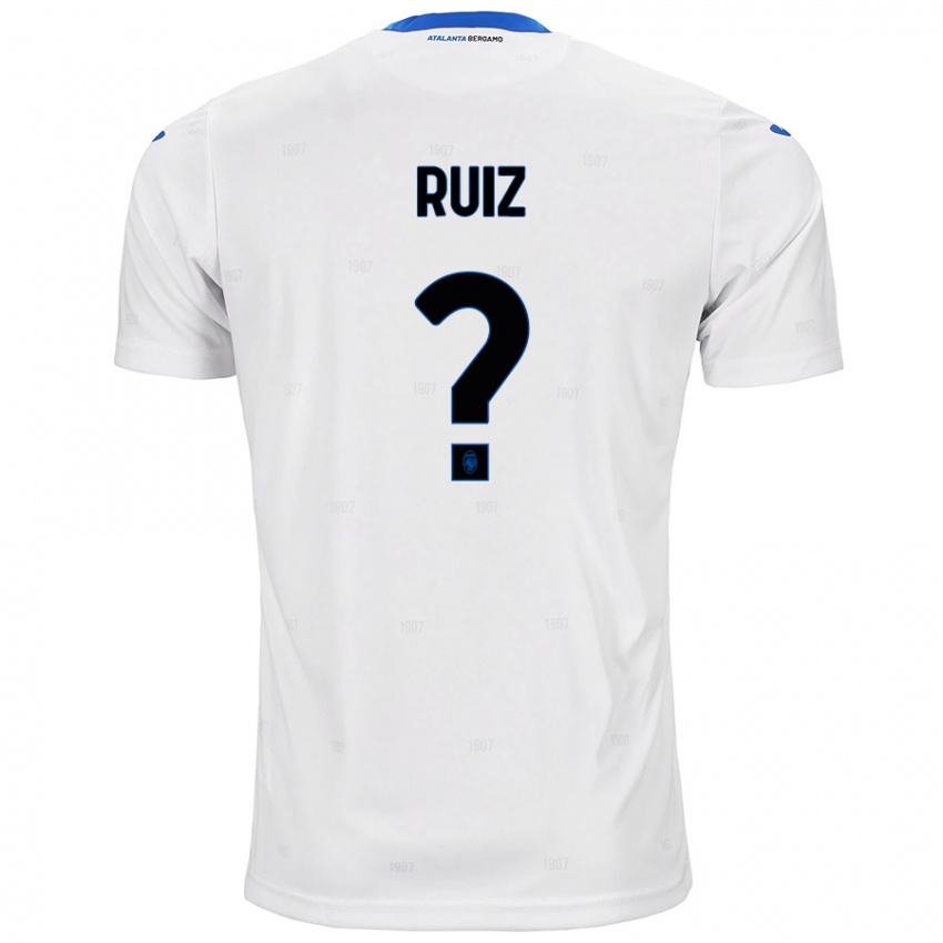 Niño Camiseta Gerard Ruiz #0 Blanco 2ª Equipación 2024/25 La Camisa Perú