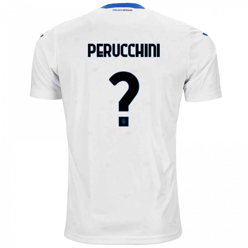 Niño Camiseta Simone Perucchini #0 Blanco 2ª Equipación 2024/25 La Camisa Perú