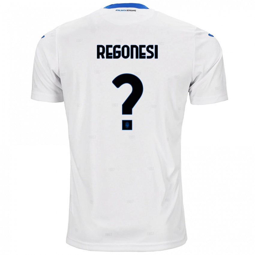 Niño Camiseta Nicolò Regonesi #0 Blanco 2ª Equipación 2024/25 La Camisa Perú