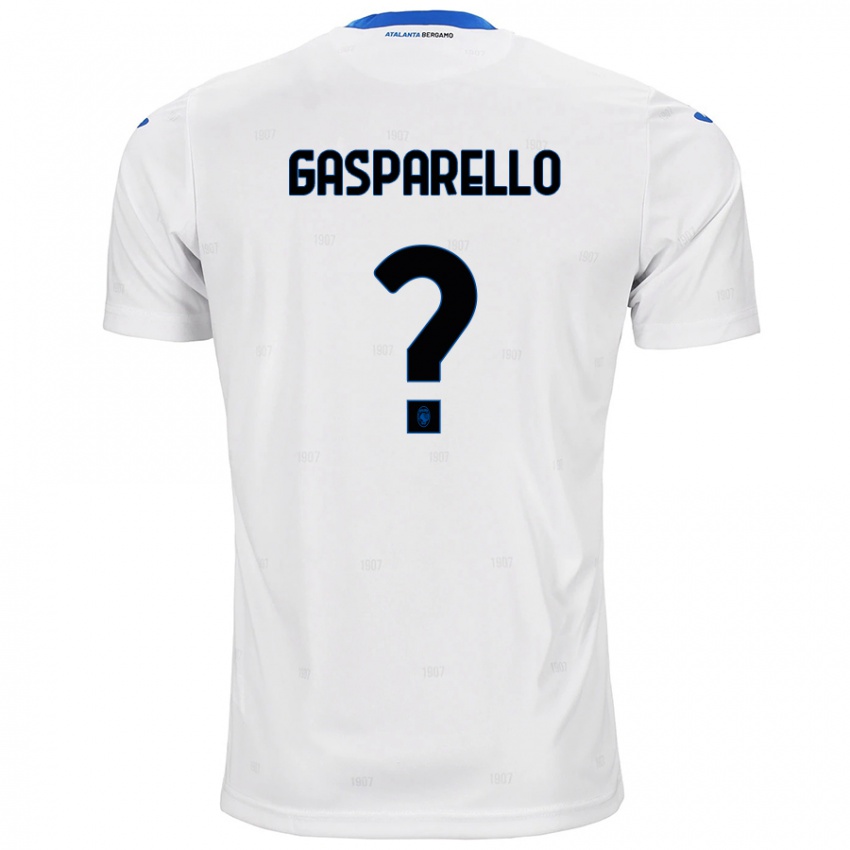 Niño Camiseta Francesco Gasparello #0 Blanco 2ª Equipación 2024/25 La Camisa Perú