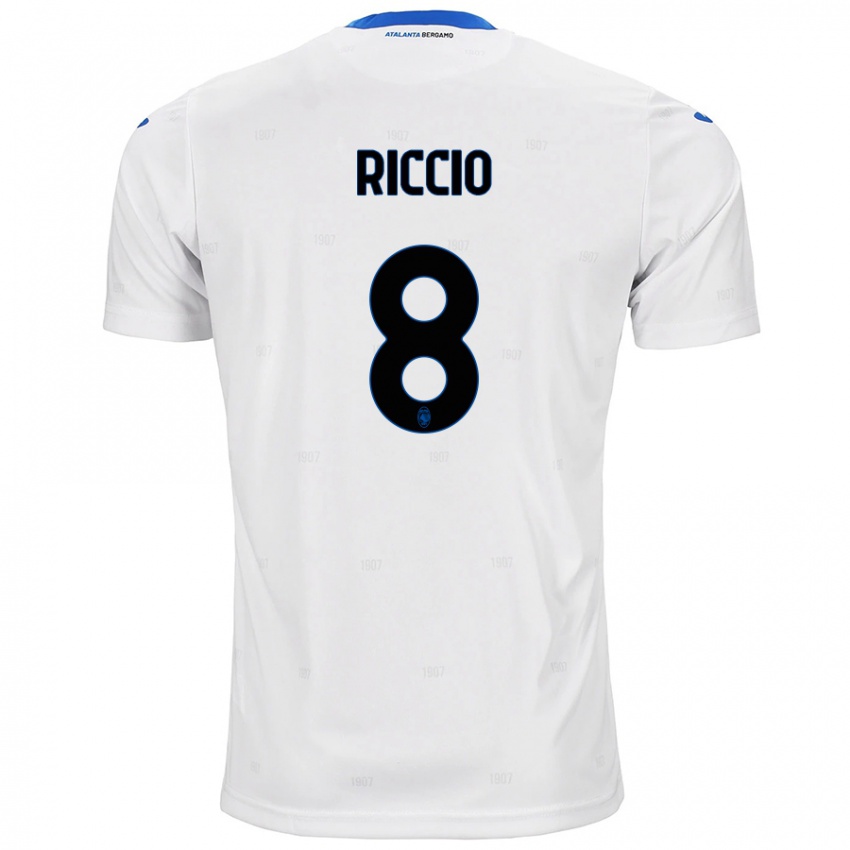 Niño Camiseta Lorenzo Riccio #8 Blanco 2ª Equipación 2024/25 La Camisa Perú