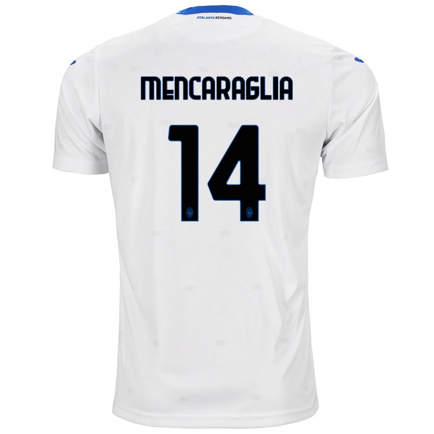 Niño Camiseta Filippo Mencaraglia #14 Blanco 2ª Equipación 2024/25 La Camisa Perú