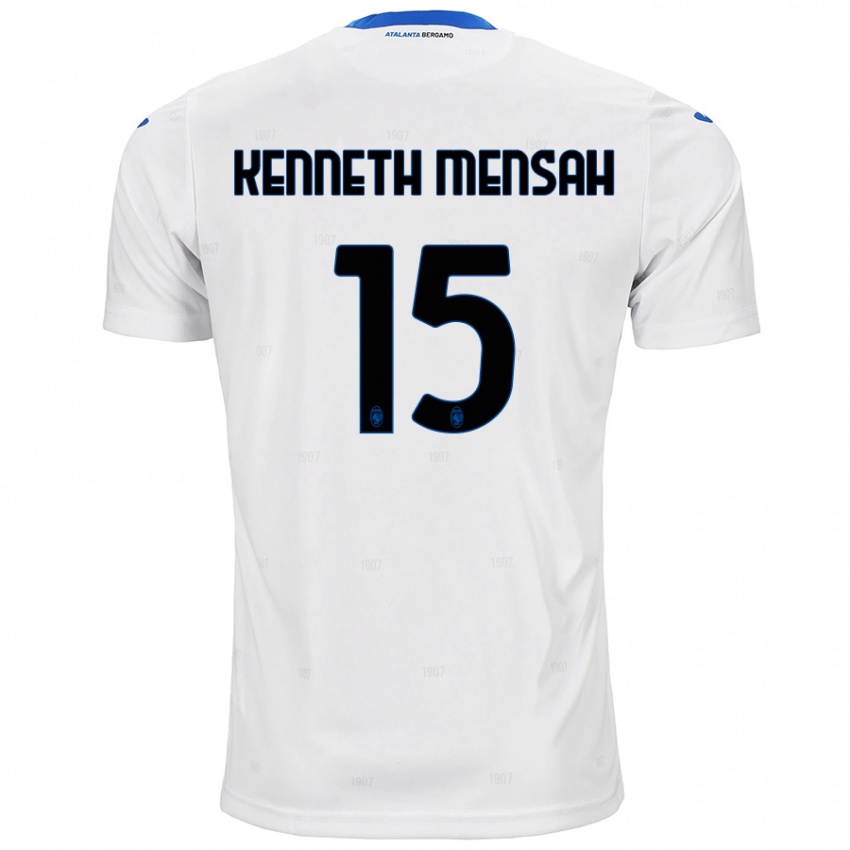 Niño Camiseta Anthony Kenneth Mensah #15 Blanco 2ª Equipación 2024/25 La Camisa Perú