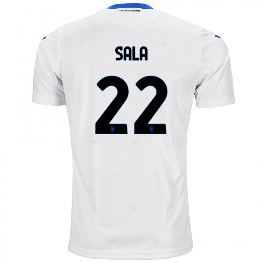 Niño Camiseta Lorenzo Sala #22 Blanco 2ª Equipación 2024/25 La Camisa Perú