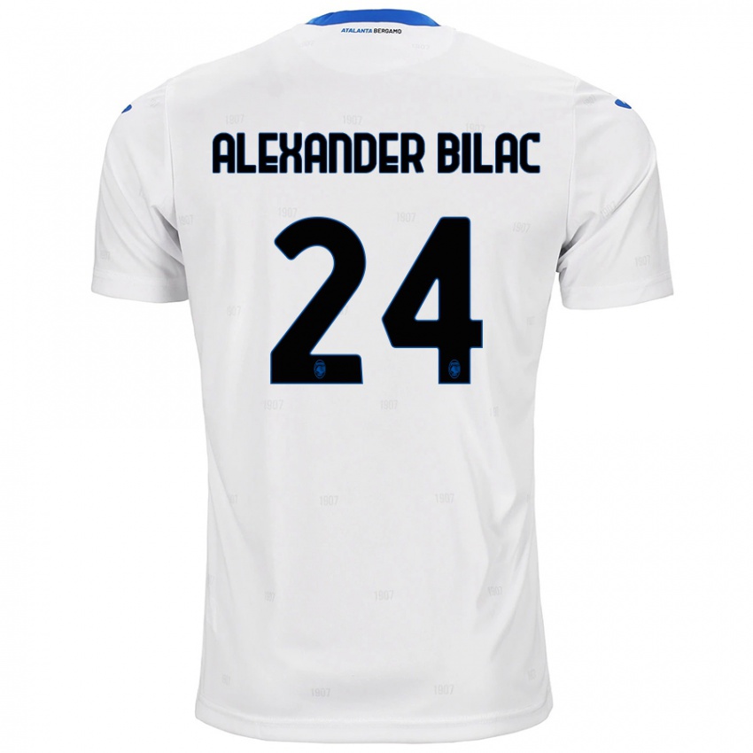 Niño Camiseta Max Alexander Bilac #24 Blanco 2ª Equipación 2024/25 La Camisa Perú