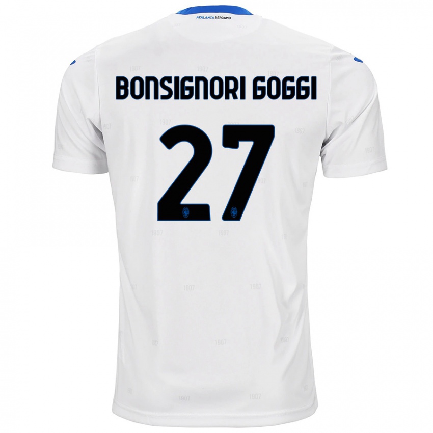 Niño Camiseta Lorenzo Bonsignori Goggi #27 Blanco 2ª Equipación 2024/25 La Camisa Perú