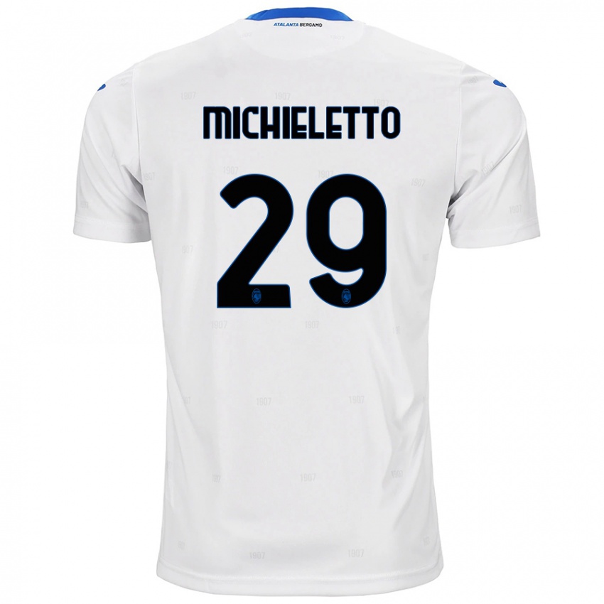 Niño Camiseta Andrea Michieletto #29 Blanco 2ª Equipación 2024/25 La Camisa Perú