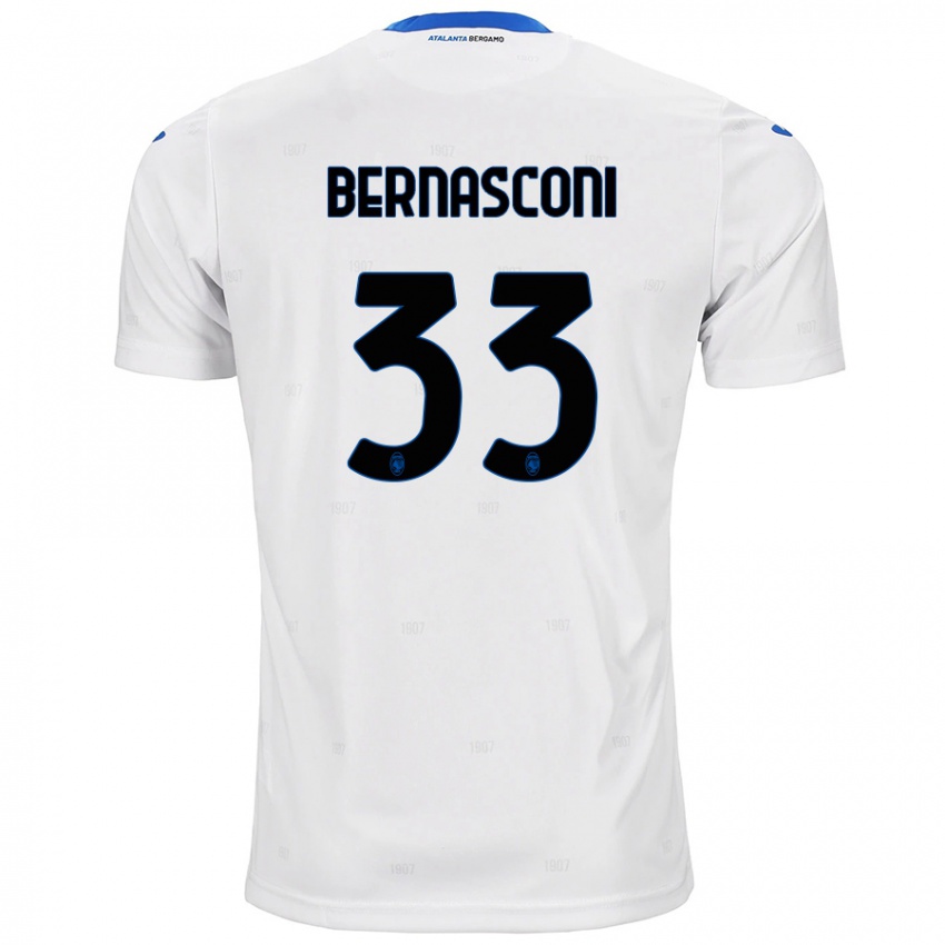 Niño Camiseta Lorenzo Bernasconi #33 Blanco 2ª Equipación 2024/25 La Camisa Perú