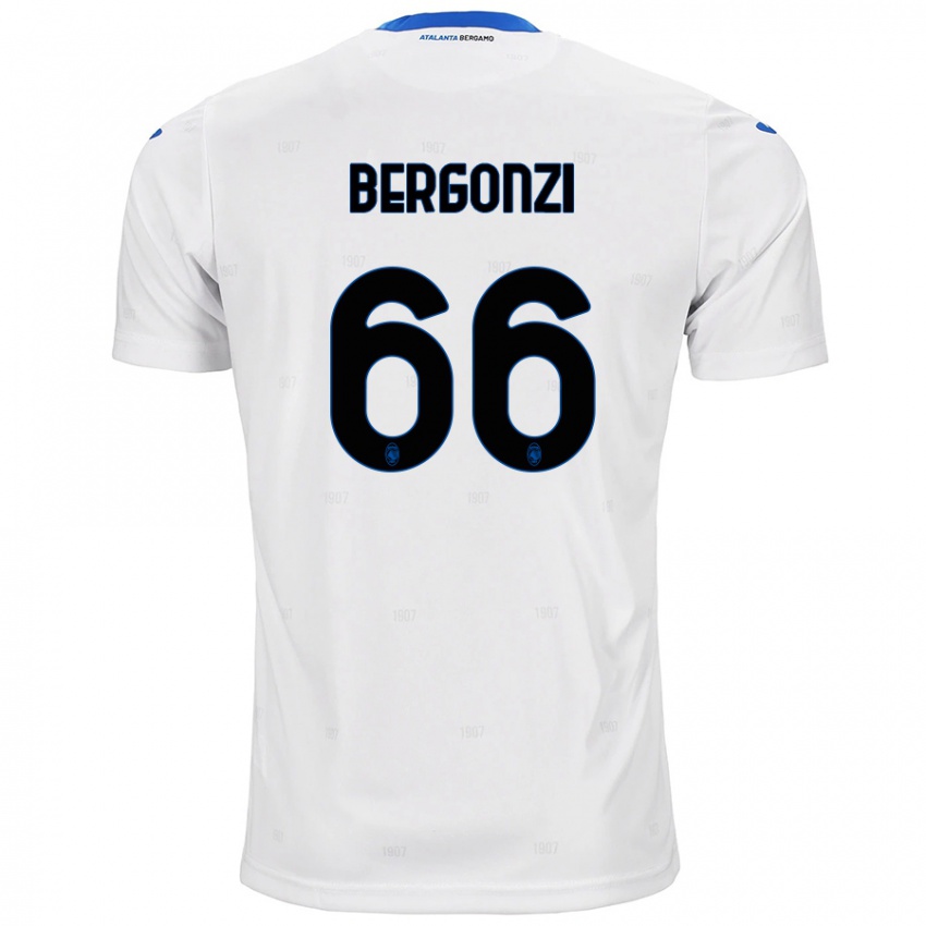 Niño Camiseta Federico Bergonzi #66 Blanco 2ª Equipación 2024/25 La Camisa Perú