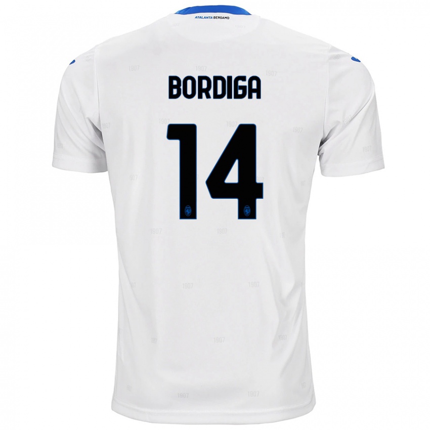 Niño Camiseta Michele Bordiga #14 Blanco 2ª Equipación 2024/25 La Camisa Perú