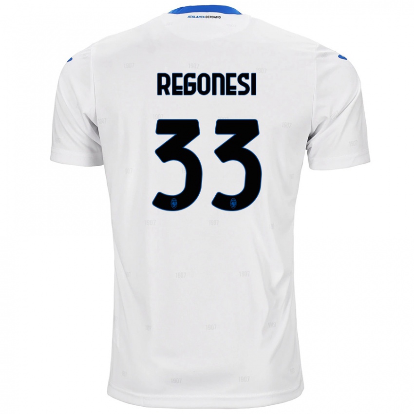 Niño Camiseta Iacopo Regonesi #33 Blanco 2ª Equipación 2024/25 La Camisa Perú