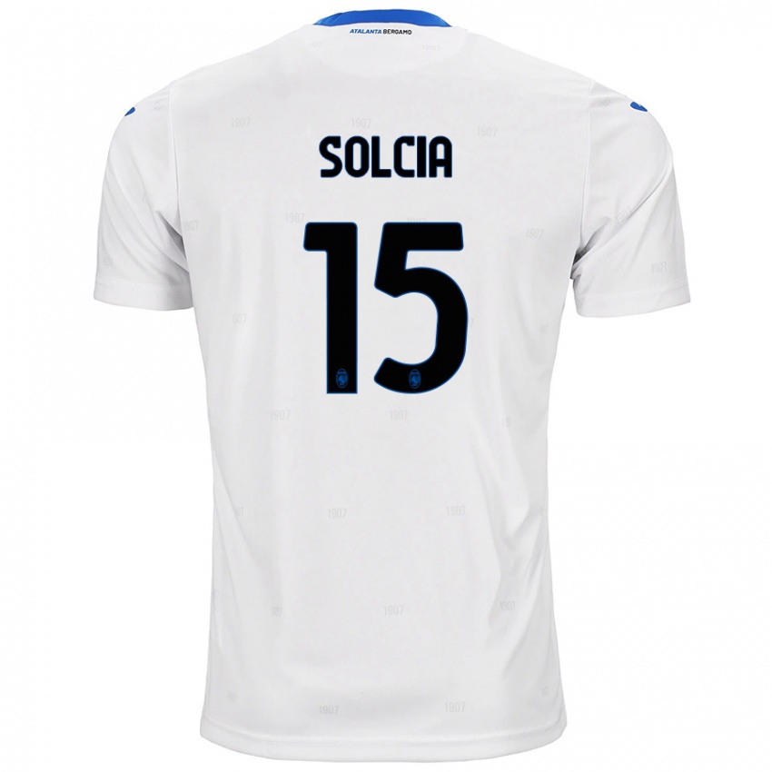 Niño Camiseta Daniele Solcia #15 Blanco 2ª Equipación 2024/25 La Camisa Perú