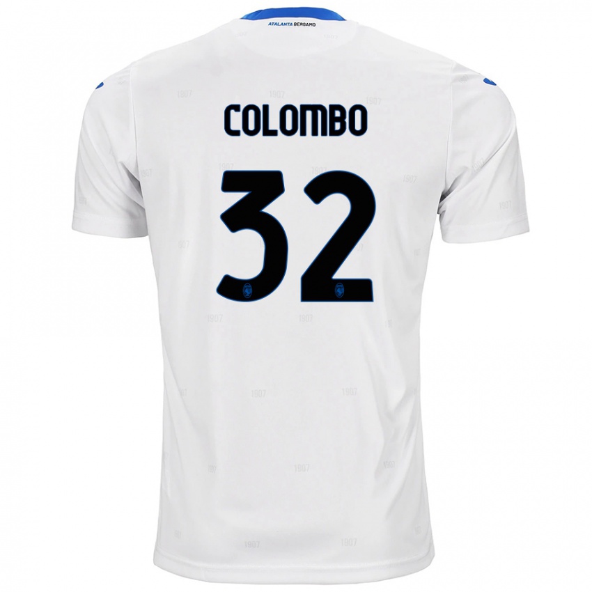 Niño Camiseta Matteo Colombo #32 Blanco 2ª Equipación 2024/25 La Camisa Perú