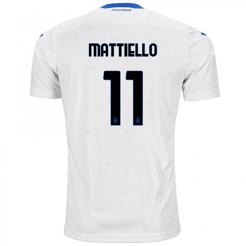 Niño Camiseta Federico Mattiello #11 Blanco 2ª Equipación 2024/25 La Camisa Perú