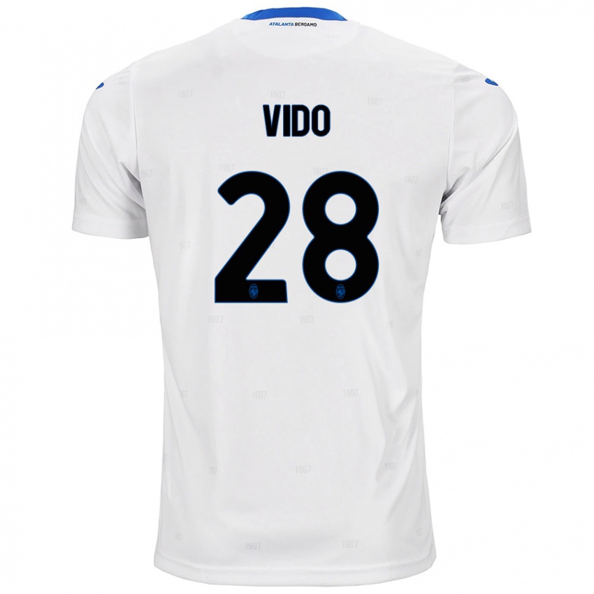 Niño Camiseta Luca Vido #28 Blanco 2ª Equipación 2024/25 La Camisa Perú