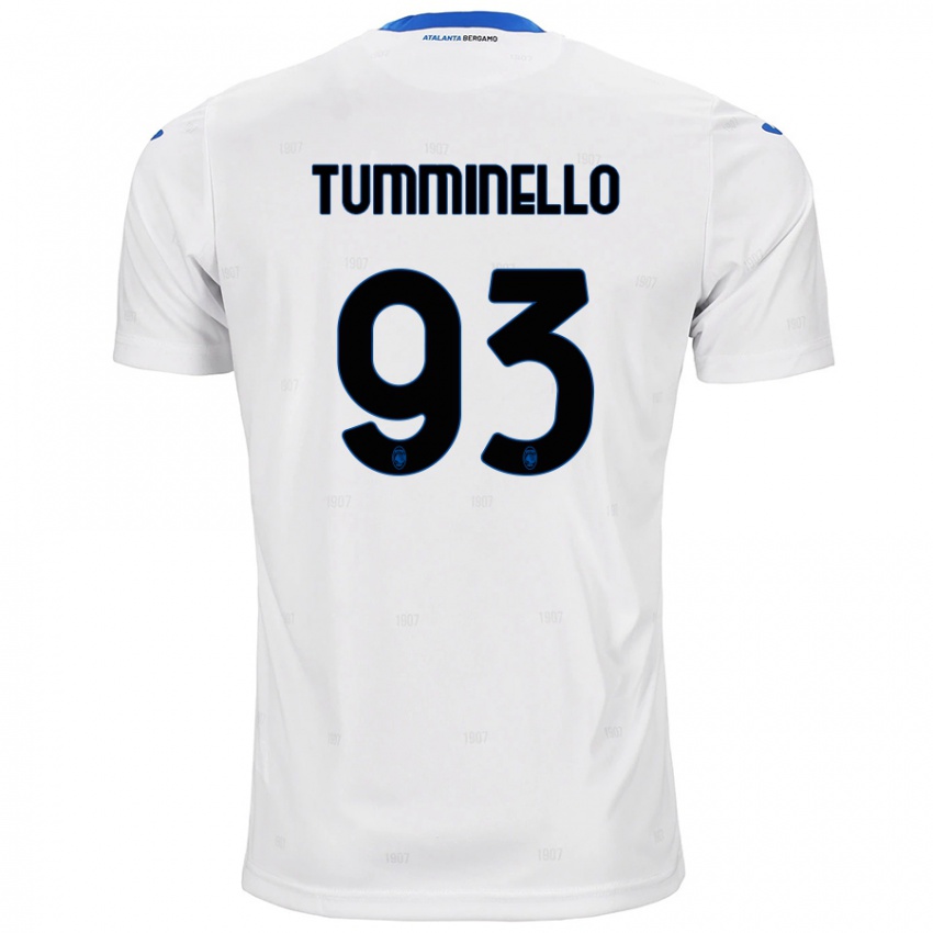 Niño Camiseta Marco Tumminello #93 Blanco 2ª Equipación 2024/25 La Camisa Perú