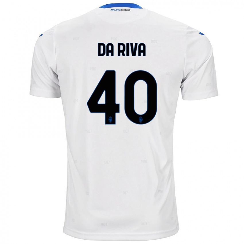 Niño Camiseta Jacopo Da Riva #40 Blanco 2ª Equipación 2024/25 La Camisa Perú