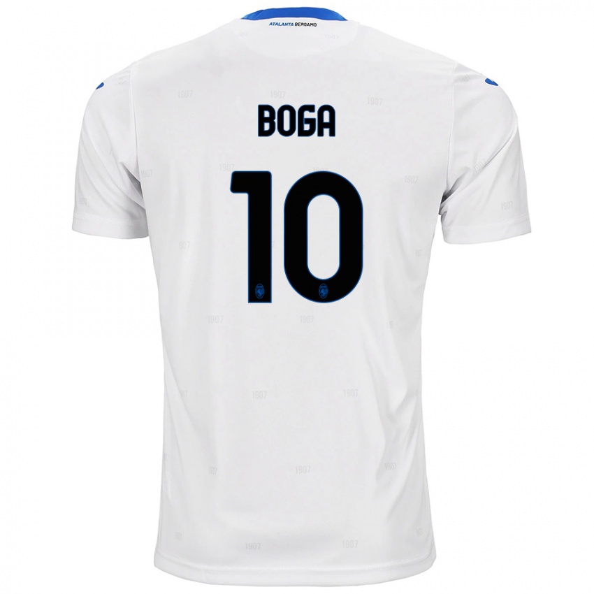 Niño Camiseta Jeremie Boga #10 Blanco 2ª Equipación 2024/25 La Camisa Perú